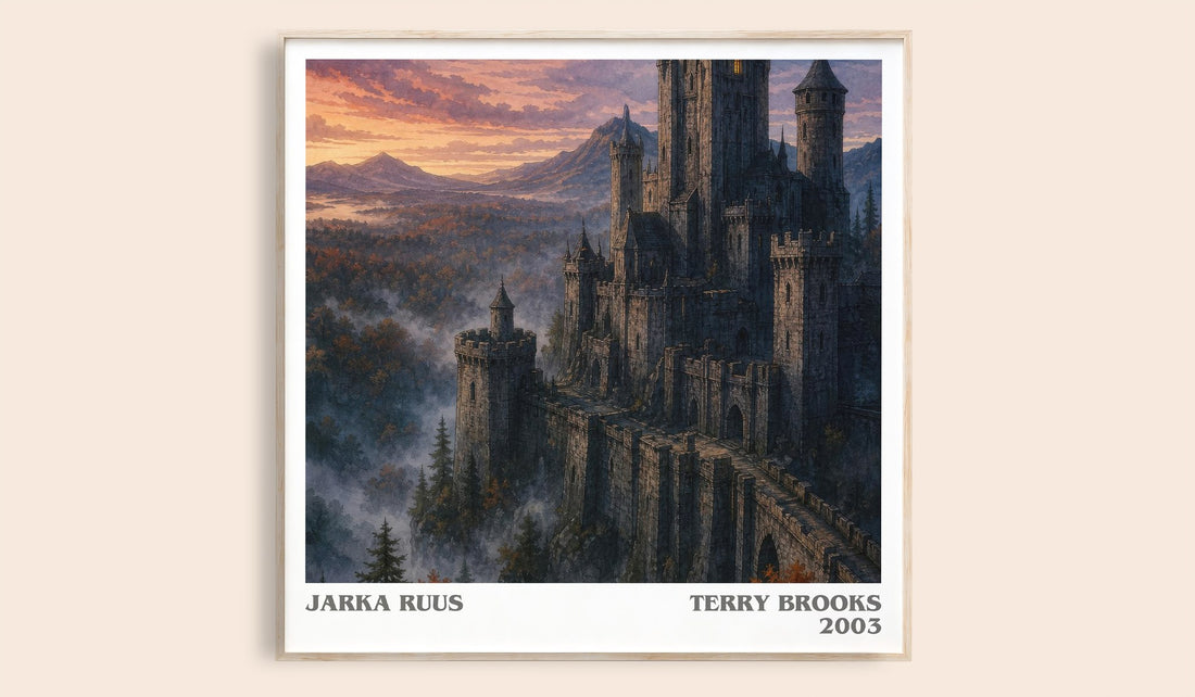 Jarka Ruus literary book poster by Terry Brooks – framed literary art print