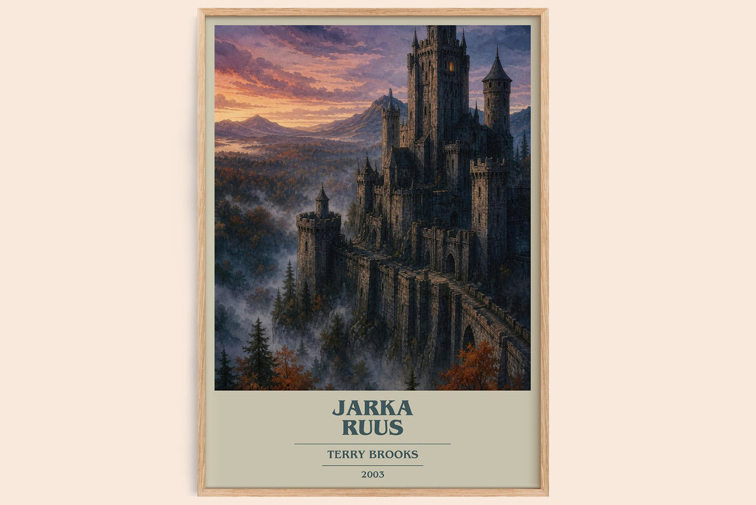 Jarka Ruus book cover book poster by Terry Brooks – framed literary art print