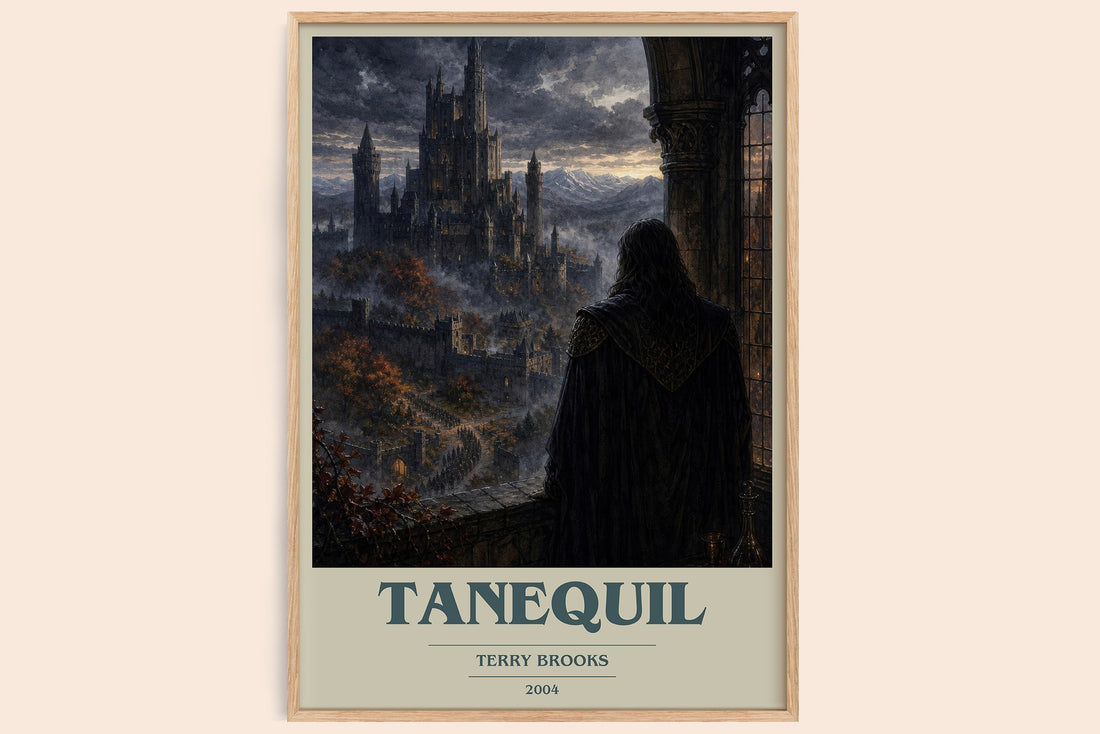 Tanequil book cover book poster by Terry Brooks – framed literary art print