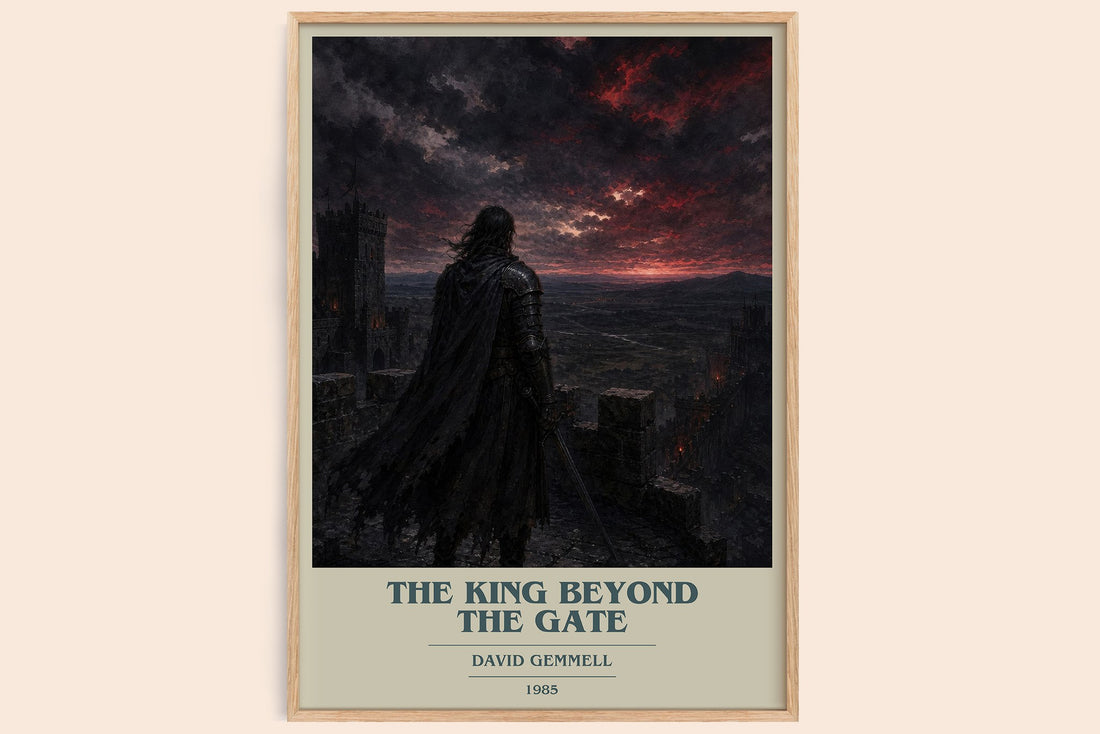 The King Beyond the Gate book cover book poster by David Gemmell – framed literary art print