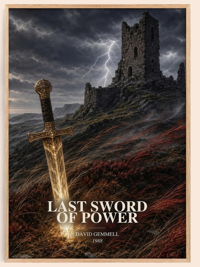 Last Sword of Power Book Watercolour Illustration by David Gemmell