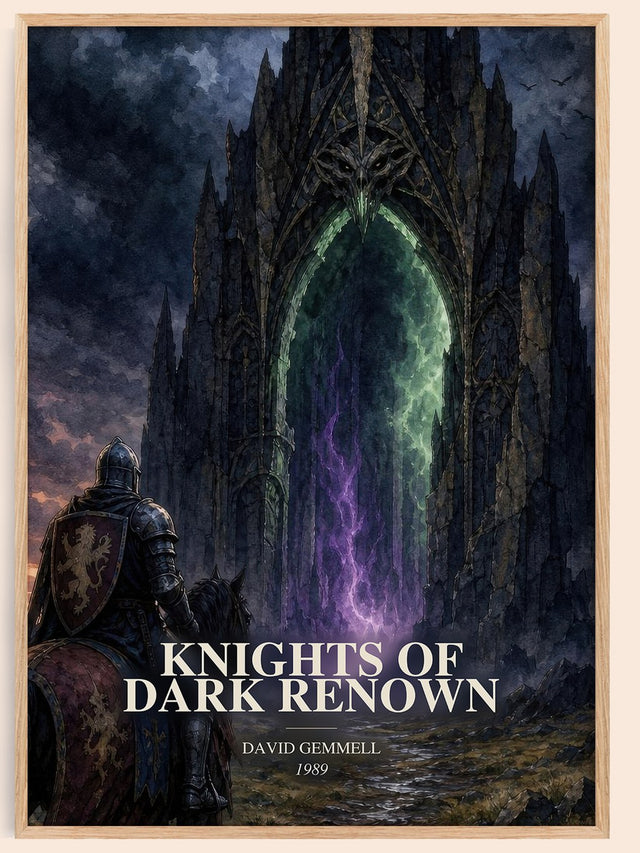 Knights of Dark Renown Book Watercolour Illustration by David Gemmell