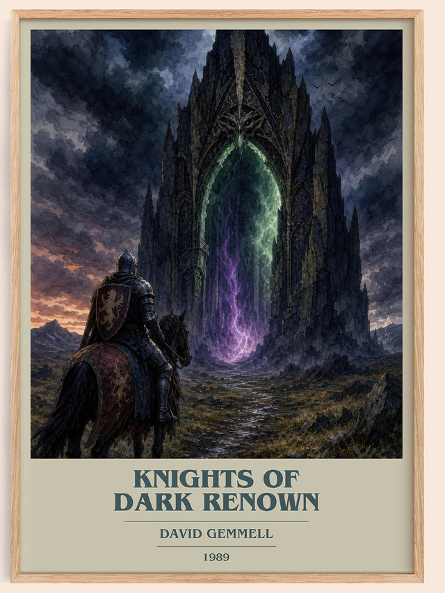 Knights of Dark Renown Book Cover Poster by David Gemmell