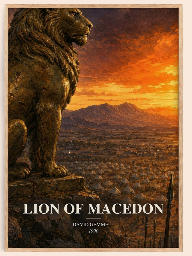 Lion of Macedon Book Watercolour Illustration by David Gemmell