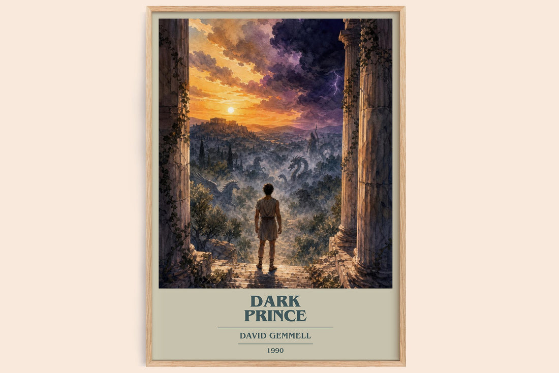 Dark Prince book cover book poster by David Gemmell – framed literary art print