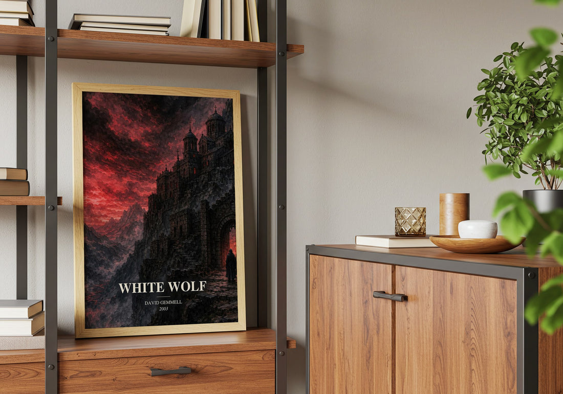 White Wolf book watercolour illustration paper finish options – matte satin gloss