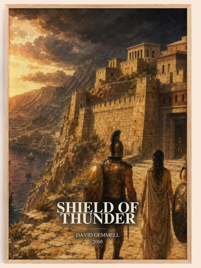 Shield of Thunder Book Watercolour Illustration by David Gemmell