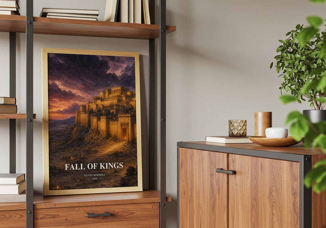 Fall of Kings book watercolour illustration paper finish options – matte satin gloss