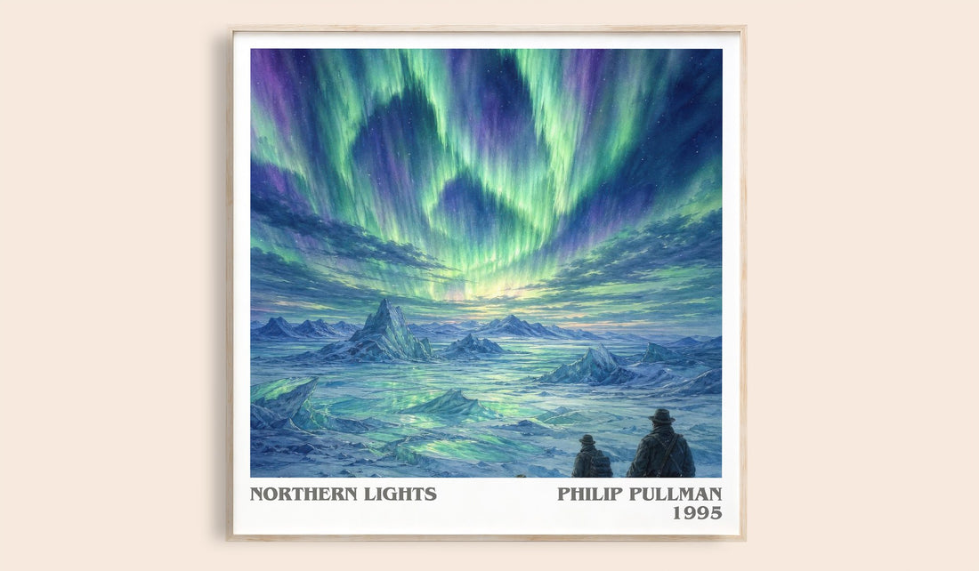 Northern Lights literary book poster by Philip Pullman – framed literary art print