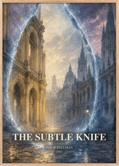 The Subtle Knife Book Watercolour Illustration by Philip Pullman