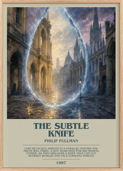 The Subtle Knife Bookish Wall Art by Philip Pullman