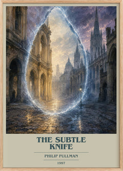 The Subtle Knife Book Cover Poster by Philip Pullman