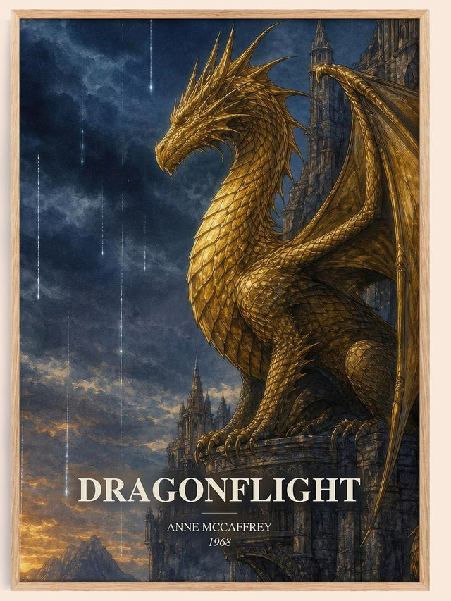 Dragonflight Book Watercolour Illustration by Anne McCaffrey
