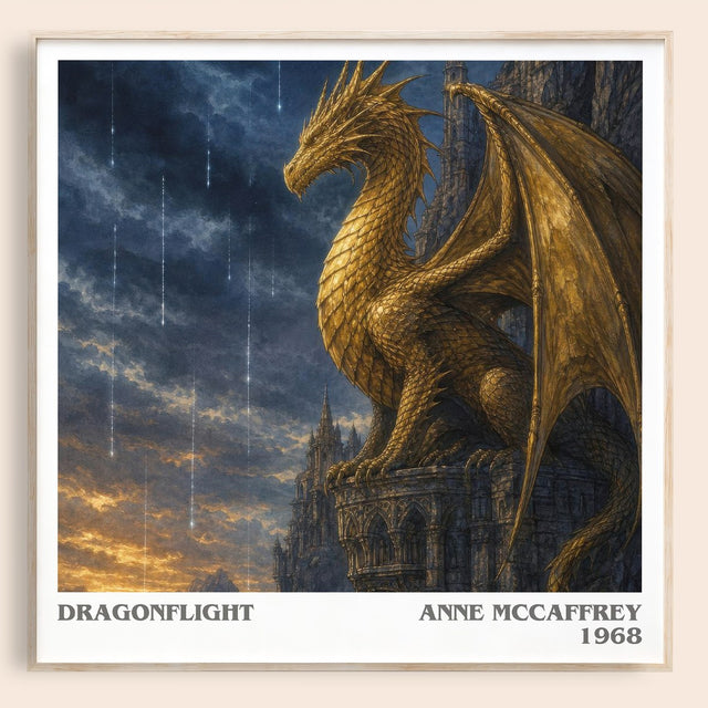 Dragonflight Literary Art Print by Anne McCaffrey