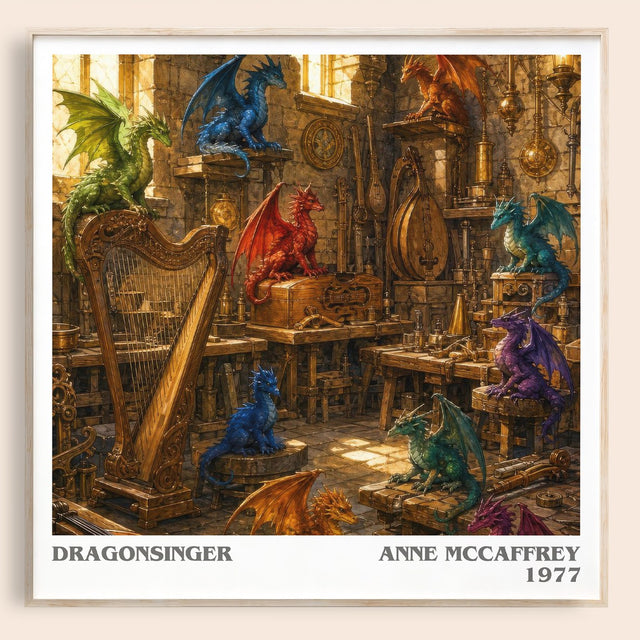 Dragonsinger Literary Art Print by Anne McCaffrey