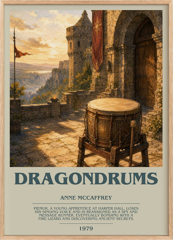 Dragondrums Bookish Wall Art by Anne McCaffrey