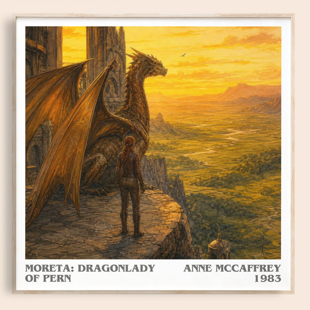 Moreta: Dragonlady of Pern Literary Art Print by Anne McCaffrey