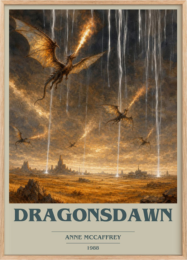Dragonsdawn Book Cover Poster by Anne McCaffrey