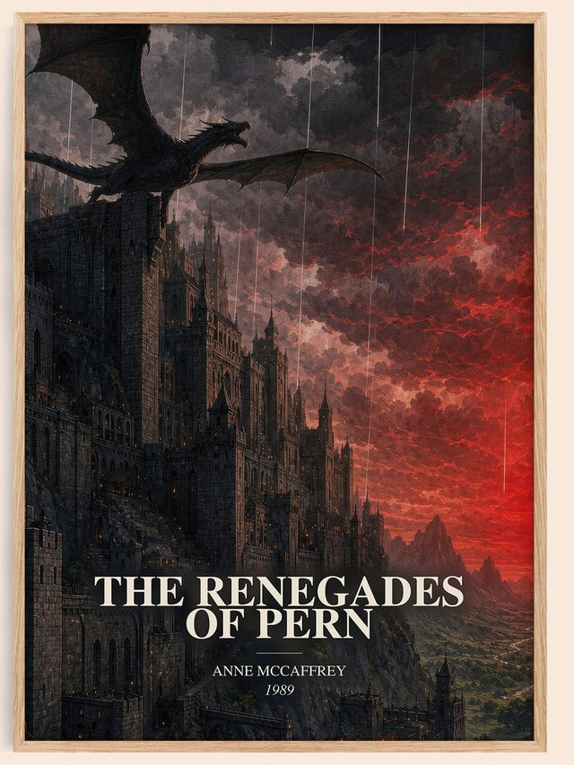 The Renegades of Pern Book Watercolour Illustration by Anne McCaffrey