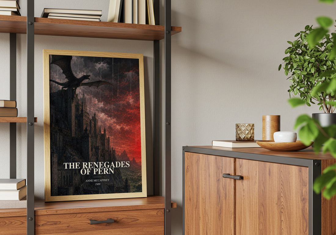 The Renegades of Pern book watercolour illustration paper finish options – matte satin gloss