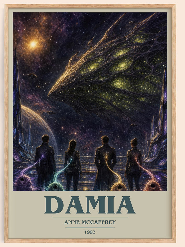 Damia Book Cover Poster by Anne McCaffrey