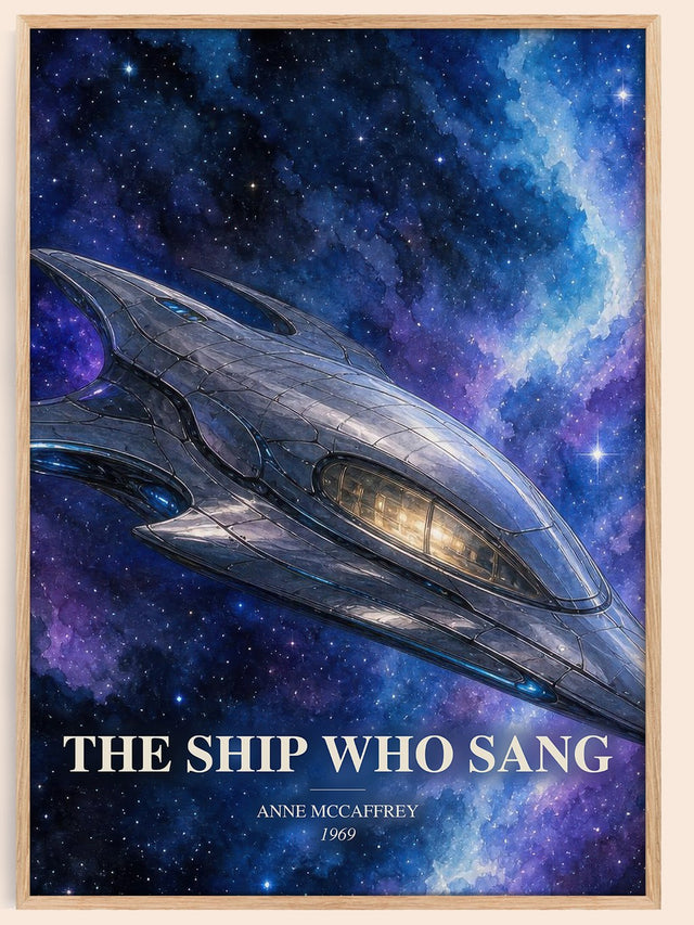The Ship Who Sang Book Watercolour Illustration by Anne McCaffrey