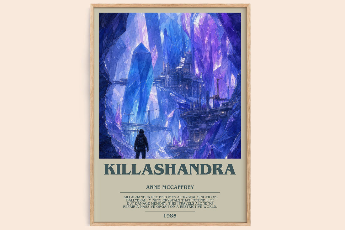 Killashandra bookish book poster by Anne McCaffrey – framed literary art print