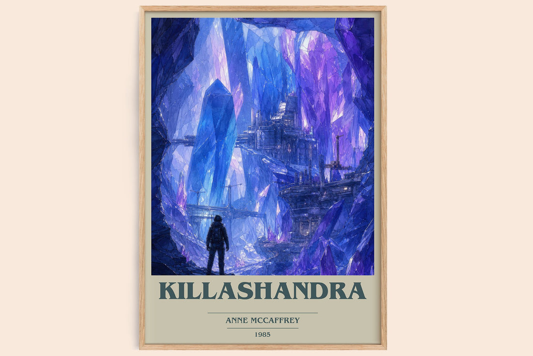 Killashandra book cover book poster by Anne McCaffrey – framed literary art print