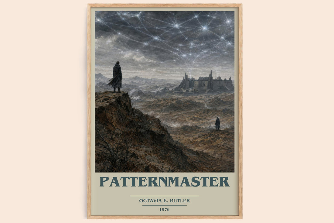 Patternmaster book cover book poster by Octavia E. Butler – framed literary art print
