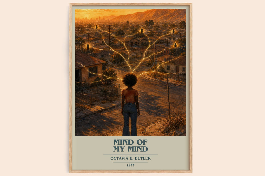 Mind of My Mind book cover book poster by Octavia E. Butler – framed literary art print