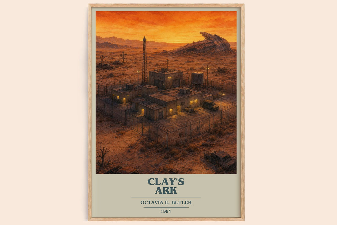 Clay's Ark book cover book poster by Octavia E. Butler – framed literary art print