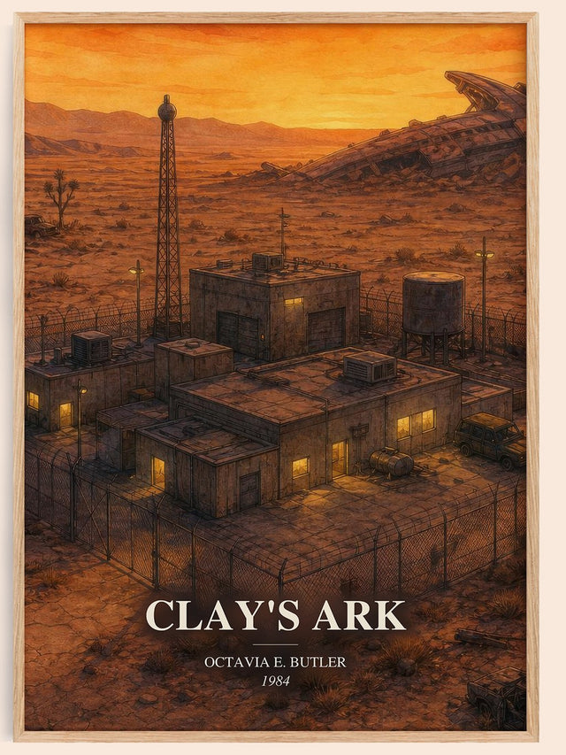 Clay's Ark Book Watercolour Illustration by Octavia E. Butler