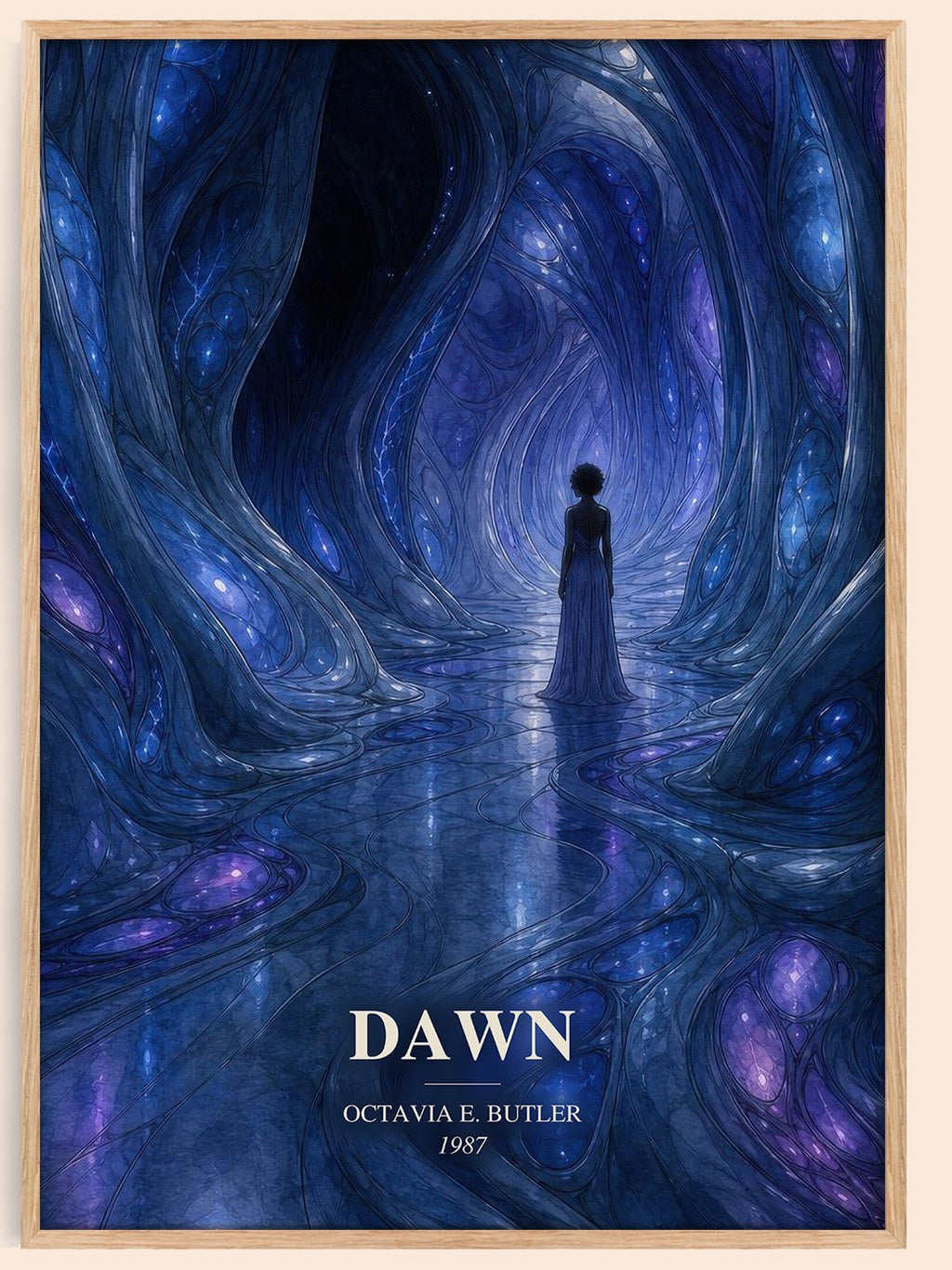 Dawn watercolour book poster by Octavia E. Butler – framed literary art print