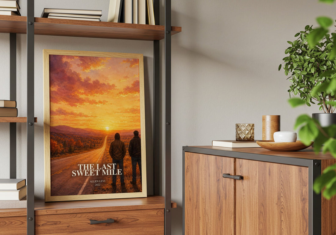 The Last Sweet Mile book watercolour illustration paper finish options – matte satin gloss