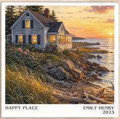 Happy Place Literary Art Print by Emily Henry
