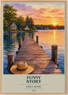 Funny Story Book Cover Poster by Emily Henry