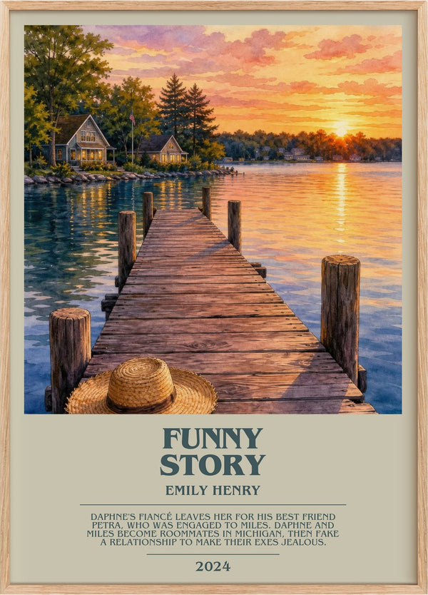 Funny Story Bookish Wall Art by Emily Henry