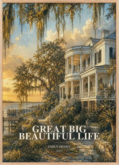 Great Big Beautiful Life Book Watercolour Illustration by Emily Henry