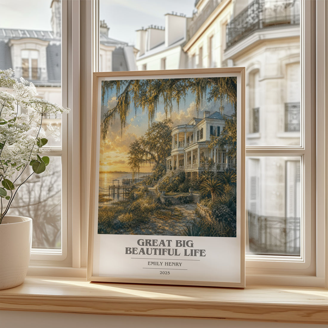 Great Big Beautiful Life book cover poster colour and style options – Emily Henry book art