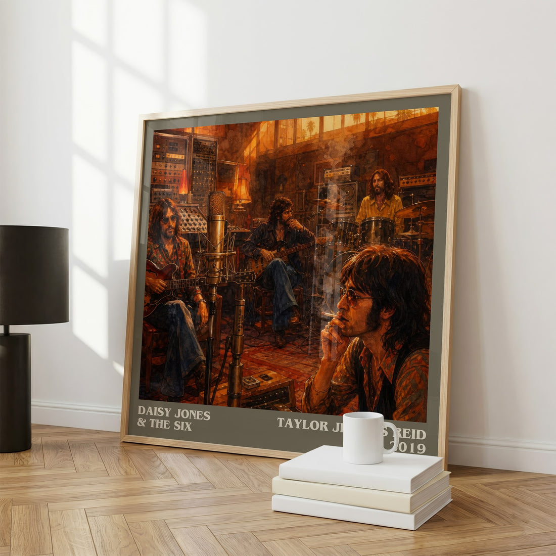 Daisy Jones & The Six literary print framed by window – literary home decor