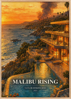 Malibu Rising Book Watercolour Illustration by Taylor Jenkins Reid