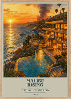 Malibu Rising Book Cover Poster by Taylor Jenkins Reid