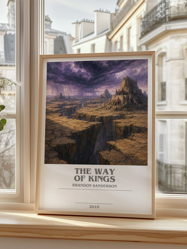 The Way of Kings bookish poster colour and style options – Brandon Sanderson book art