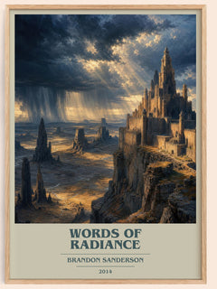 Words of Radiance Book Cover Poster by Brandon Sanderson