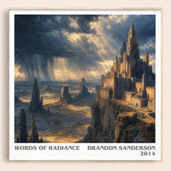 Words of Radiance Literary Art Print by Brandon Sanderson