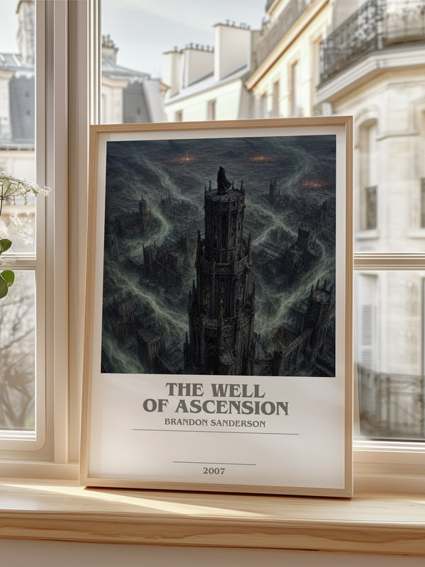 The Well of Ascension bookish poster colour and style options – Brandon Sanderson book art