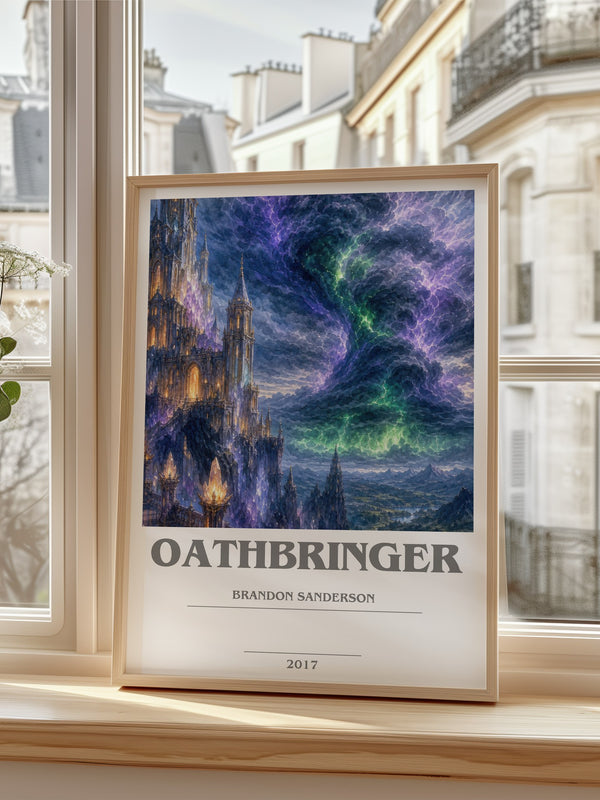 Oathbringer bookish poster colour and style options – Brandon Sanderson book art