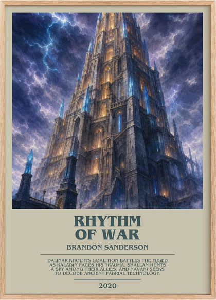 Rhythm of War Bookish Wall Art by Brandon Sanderson