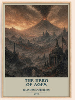 The Hero of Ages Book Cover Poster by Brandon Sanderson