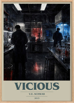 Vicious Book Cover Poster by V.E. Schwab
